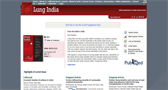 Desktop Screenshot of lungindia.com