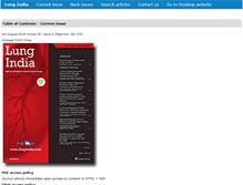 Tablet Screenshot of lungindia.com